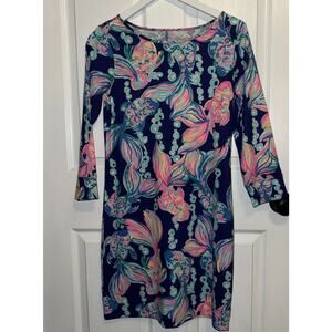 NWOT Lilly‎ Pulitzer MARLOWE T Shirt DRESS True Blue Going Coastal S SMALL